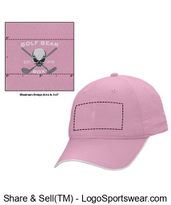 Goth Gear Box Pink Wicking Golf Cap Design Zoom