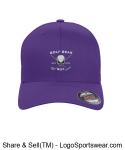 Goth Gear Box Purple Flex Fit Twill Golf Cap Design Zoom